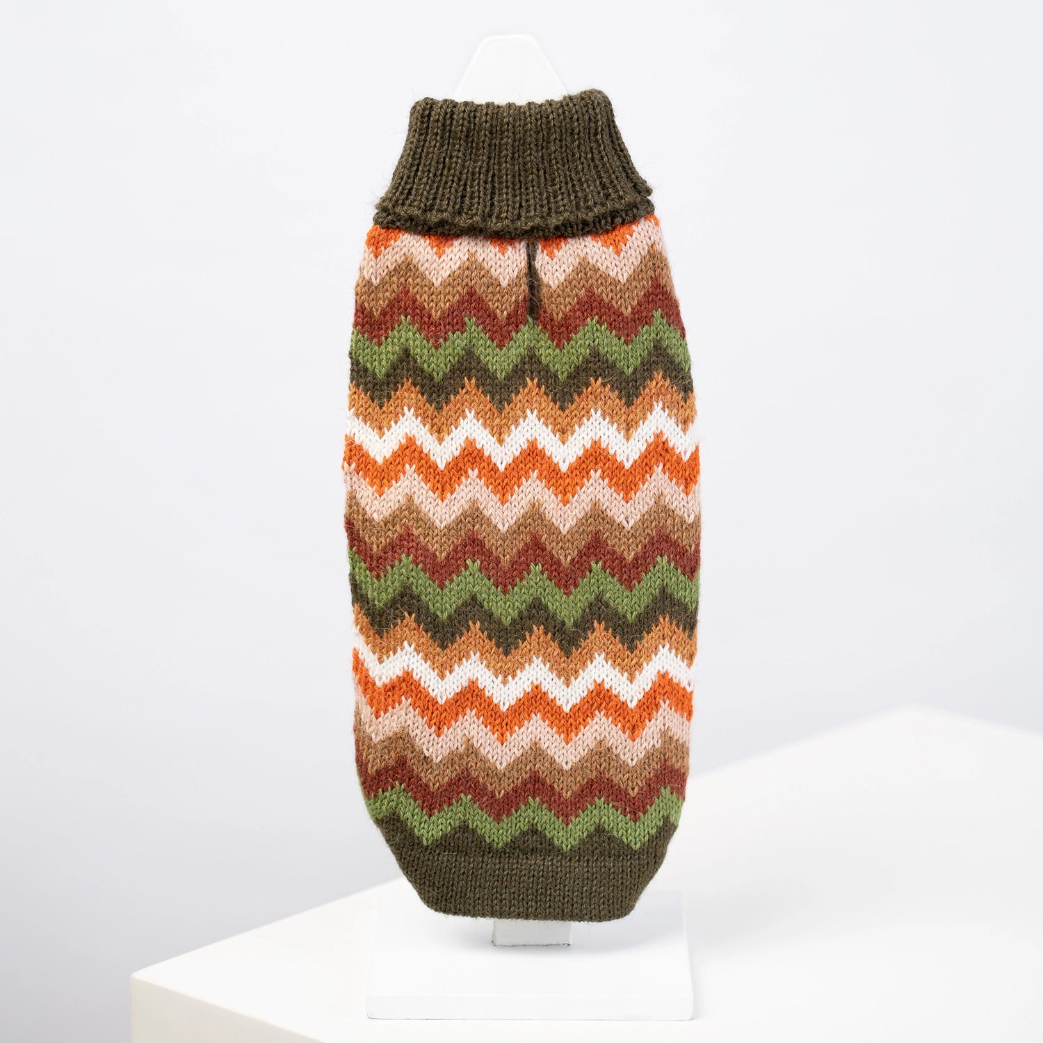 Sweterek dla psa z Alpaki Forest Chevron Knit - Codino