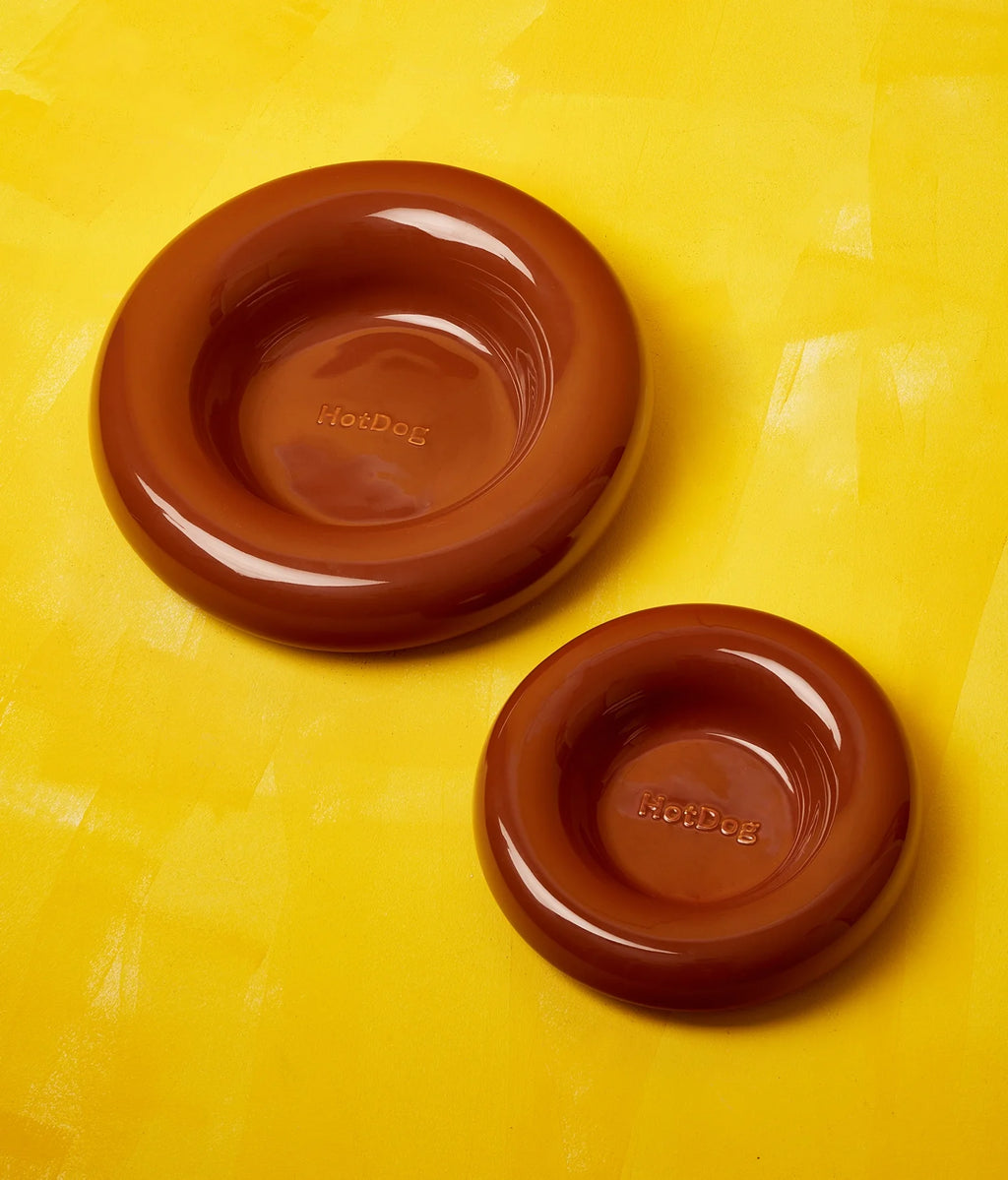 Ceramiczna miska dla psa - Brązowa - Codino