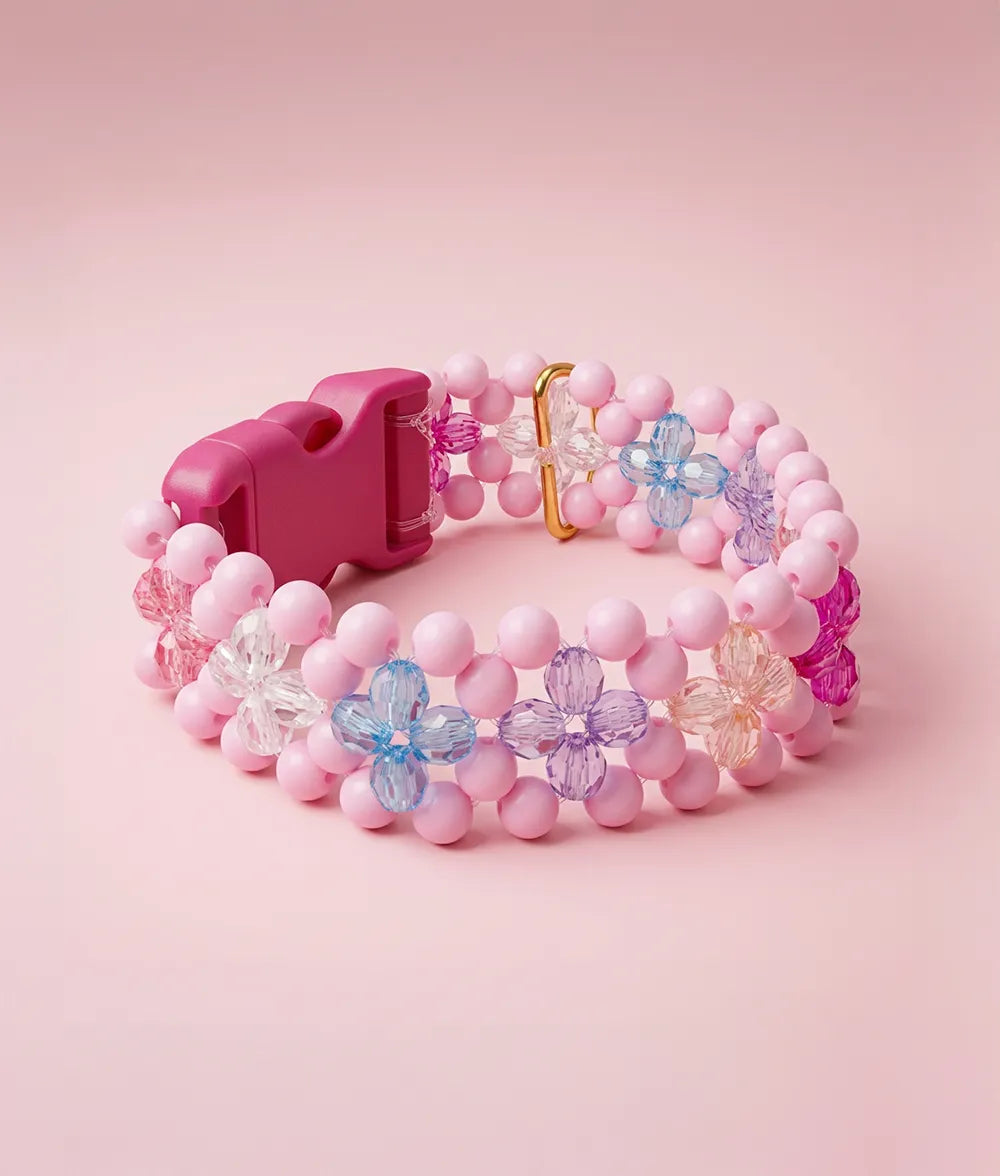 Obroża z koralików Bubble Gum