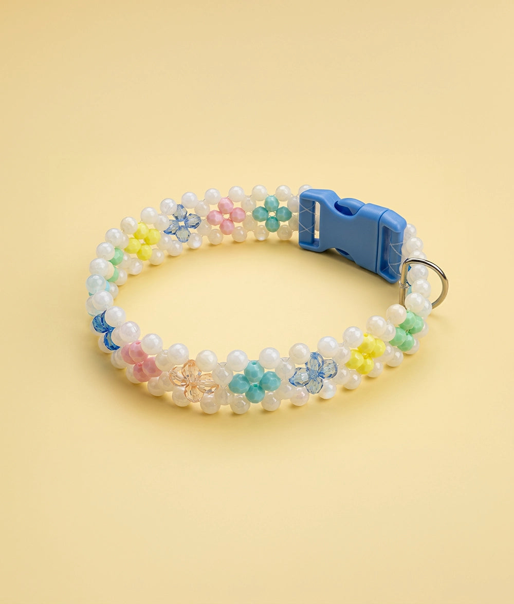 Obroża z koralików Pastel Pop